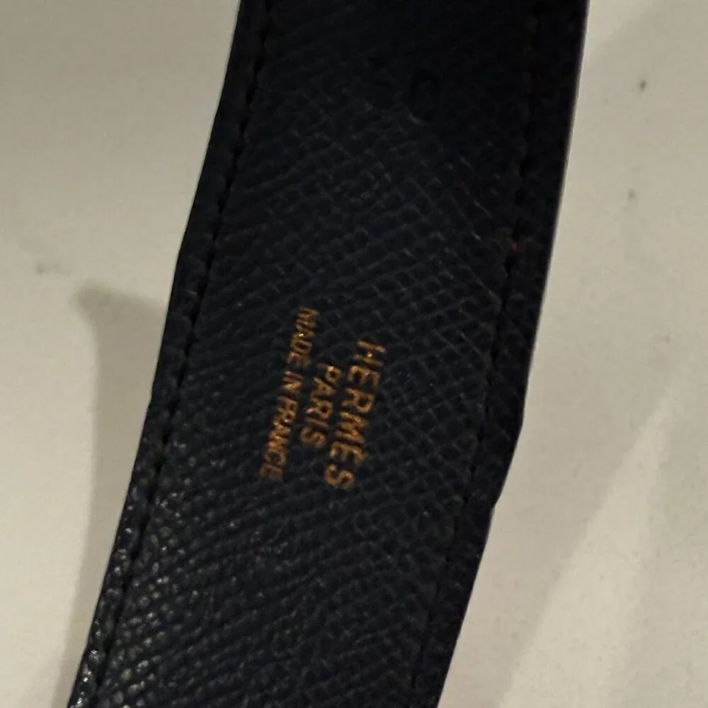 Hermes Reversible Belt Strap Red Black  32mm Size Small or XS 60cm